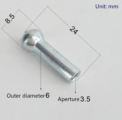Gym Accessories 5 MM/6 MM Cable Interface Parts Port Components Fitness Equipment Accessories Chain Wire Rope Port Joint Parts