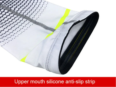 Loogdee 1Pair Cool Men Cycling Running UV Sun Protection Cuff Cover Protective Arm Sleeve Bike Sport Arm Warmers Sleeves