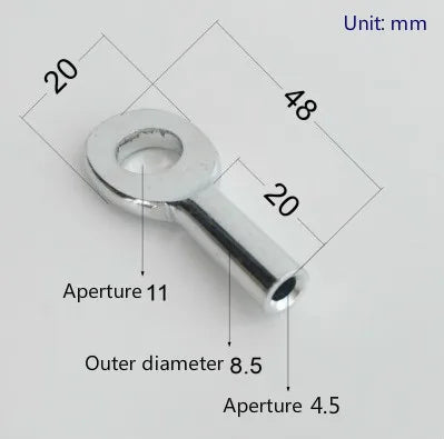 Gym Accessories 5 MM/6 MM Cable Interface Parts Port Components Fitness Equipment Accessories Chain Wire Rope Port Joint Parts