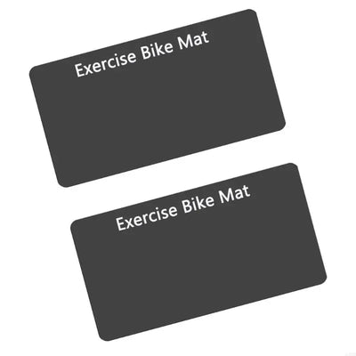 2Pcs Thick Gym Equipment Mat Floor Protector Exercise Bike Trainer Mat Nonslip Elliptically Treadmill Pad Easy to Use 24BD