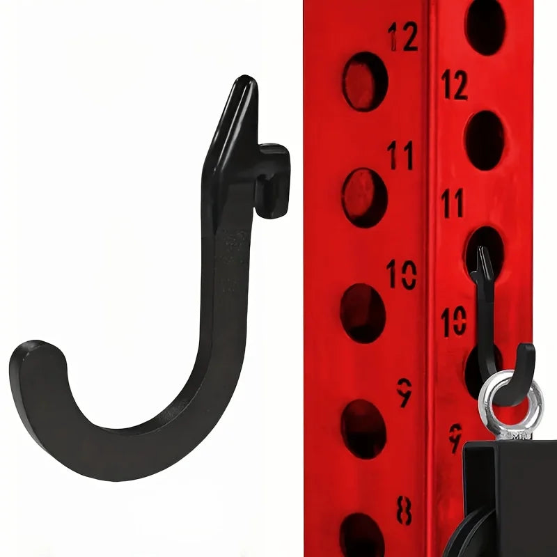 1 Pc Squat Rack Holder Attachments for Home Gym Storage Heavy Duty Weight Rack Holder with Storage Hook Perfect Gym Accessories
