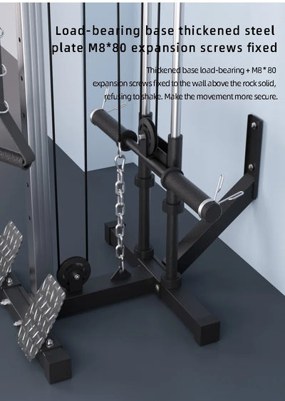 Home Gym Equipment Multi-Function Wall-Mounted Fly Machine High Pulley Lat Pulldown Machine Muscle Shaping Pulley System Pulley