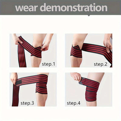 Professional Wrap Knee Pads, Squats, Compression Straps, Exercises, Fitness Strength Lifts, Knee Braces, Weight Lifting