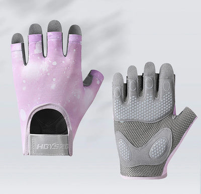 GTUBIKE Sports Gloves Fitness Outdoor Sports Anti Slip and Shock-absorbing Half Finger Gloves Durable and Breathable Gloves