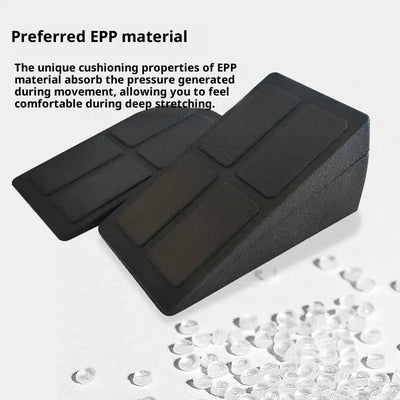 3pc Easy to Assemble Exercise Equipment – Leg Stretcher, Squat Foam Wedge, Yoga Slant Board, Durable Calf Raise Block.