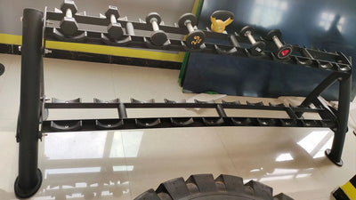 Exercise Commercial Gym Fitness Equipment Gym Fitness Accessory Commercial Use 2 Tires Dumbbell Rack