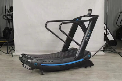 SK Fitness Gym Equipment Unpowered Air Runner Curved Treadmill Machine Unplugged Manual Treadmill For Compact Gym Setup