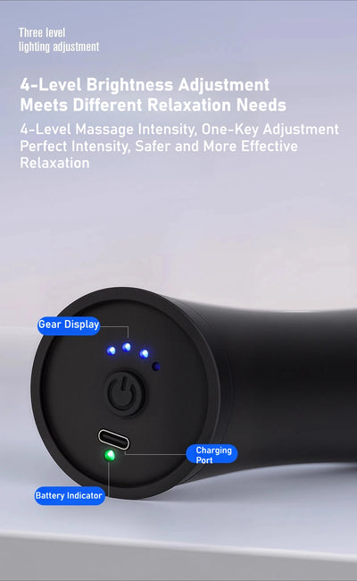 THERATOOLS 3D Fascia Massage Gun - Deep Tissue Muscle Massager for Neck Back Pain Relief, Fitness Recovery