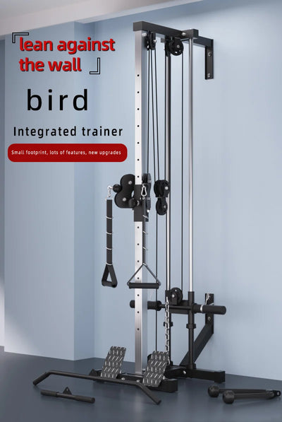Home Gym Equipment Multi-Function Wall-Mounted Fly Machine High Pulley Lat Pulldown Machine Muscle Shaping Pulley System Pulley