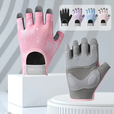 GTUBIKE Sports Gloves Fitness Outdoor Sports Anti Slip and Shock-absorbing Half Finger Gloves Durable and Breathable Gloves