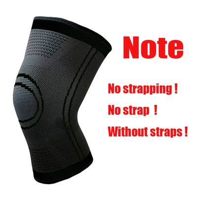 NEW 1PC Sports Kneepad Men Pressurized Elastic Knee Pads Support Fitness Gear Basketball Volleyball Brace Protector