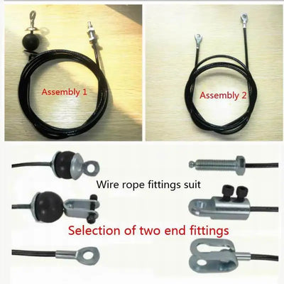 Gym Accessories 5 MM/6 MM Cable Interface Parts Port Components Fitness Equipment Accessories Chain Wire Rope Port Joint Parts