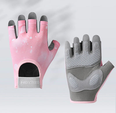 GTUBIKE Sports Gloves Fitness Outdoor Sports Anti Slip and Shock-absorbing Half Finger Gloves Durable and Breathable Gloves