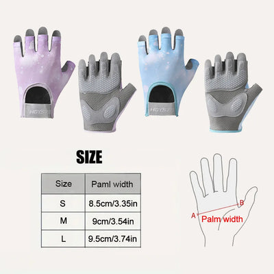 GTUBIKE Sports Gloves Fitness Outdoor Sports Anti Slip and Shock-absorbing Half Finger Gloves Durable and Breathable Gloves
