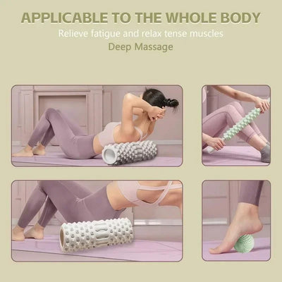 30cm Yoga Column Gym Fitness Pilates Foam Roller Exercise Back Massage Roller Yoga Brick Home Fitness Equipment in Legs & Arms