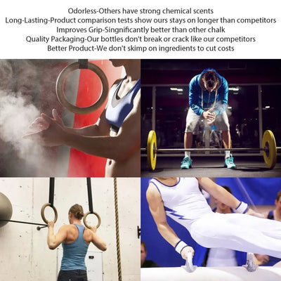 50ML/100ML/200ML Liquid Chalk Anti-slip Liquid Magnesium Powder For Weightlifting Rock Climbing Lifting Workout Gym Sport