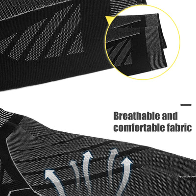 BraceTop Long Leg Compression Sleeves,Full Leg Sleeve Long Knee Brace Knee Support Protect Basketball,Football, Knee Pain Relief