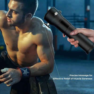 THERATOOLS 3D Fascia Massage Gun - Deep Tissue Muscle Massager for Neck Back Pain Relief, Fitness Recovery