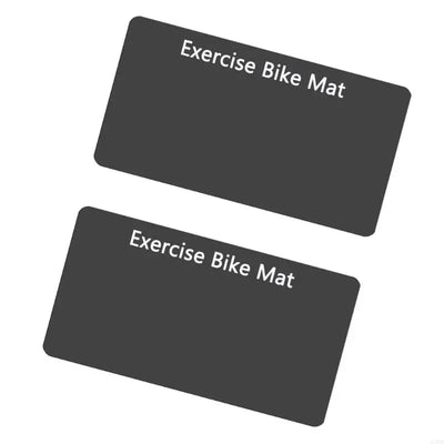 2Pcs Thick Gym Equipment Mat Floor Protector Exercise Bike Trainer Mat Nonslip Elliptically Treadmill Pad Easy to Use 24BD
