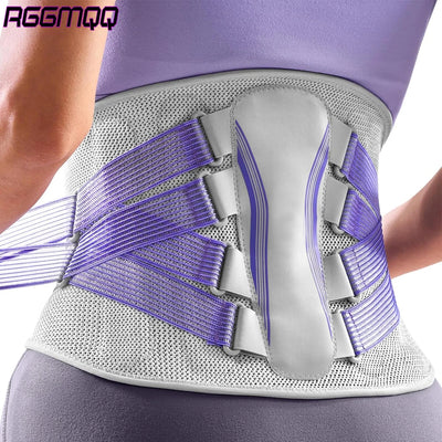 RGMMQQ Back Brace for Lower Back Pain Women with Bionic Support System,Adjustable Knitted Lumbar Support Belt,for Herniated Disc