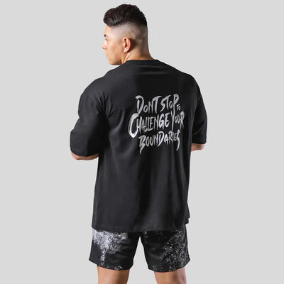 Gym Fitness Shirt Men Running Sport Loose T-shirt Short Sleeve Cotton Tee Tops Summer Male Bodybuilding Training Workout Apparel
