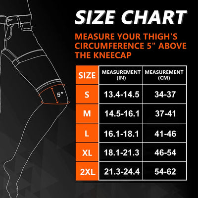 BraceTop Long Leg Compression Sleeves,Full Leg Sleeve Long Knee Brace Knee Support Protect Basketball,Football, Knee Pain Relief
