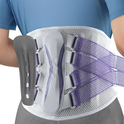 RGMMQQ Back Brace for Lower Back Pain Women with Bionic Support System,Adjustable Knitted Lumbar Support Belt,for Herniated Disc