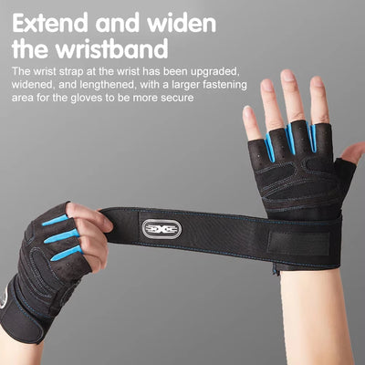 Gym Gloves for Men Women Fitness Weight Lifting Wristband Gloves Body Building Training Sports Exercise Cycling Glove Shock