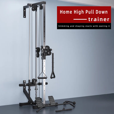 Home Gym Equipment Multi-Function Wall-Mounted Fly Machine High Pulley Lat Pulldown Machine Muscle Shaping Pulley System Pulley