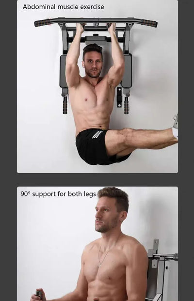 Home Gym Pull-ups Bar Horizontal Bar Wall Pull-ups Bar Wall Indoor Fitness Equipment Boxing Power Rope Sling Training SJ