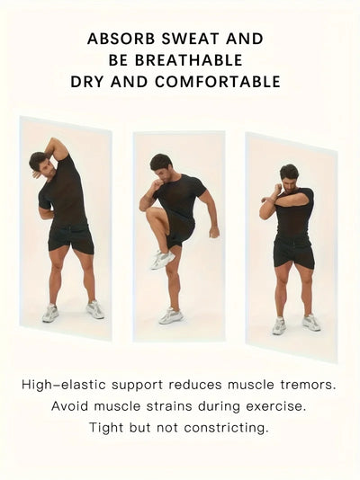 Gym Hub Printed Men's Compression T-Shirt Gym Workout Sport Quick Dry Tight Shirts Outdoor Training Fitness Elasticity Tops Tee