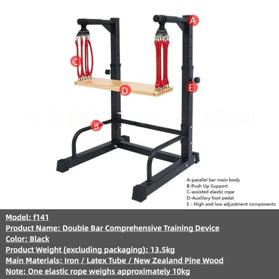 Indoor Horizontal Bar Parallel Bars Comprehensive Trainer Multifunctional Pull Up Push Up Stand Fitness Booster Gym Equipment