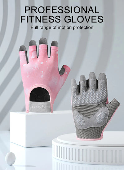 GTUBIKE Sports Gloves Fitness Outdoor Sports Anti Slip and Shock-absorbing Half Finger Gloves Durable and Breathable Gloves
