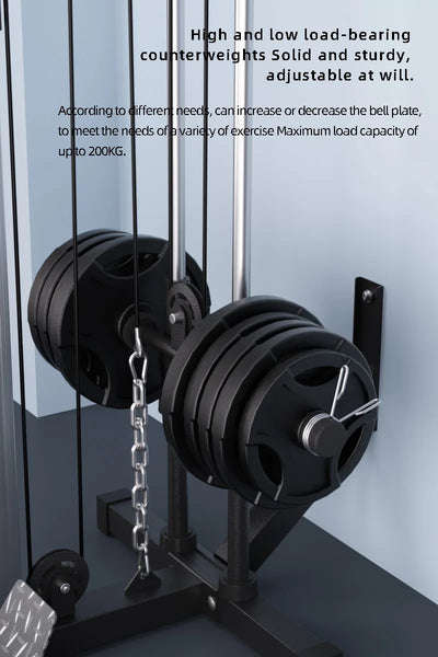 Home Gym Equipment Multi-Function Wall-Mounted Fly Machine High Pulley Lat Pulldown Machine Muscle Shaping Pulley System Pulley
