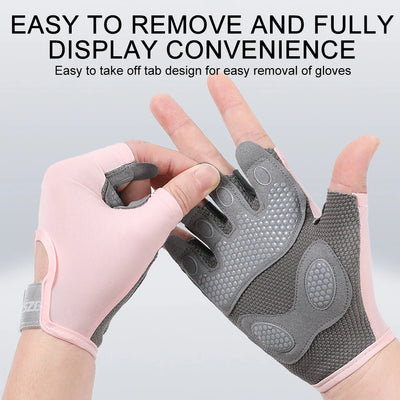 GTUBIKE Sports Gloves Fitness Outdoor Sports Anti Slip and Shock-absorbing Half Finger Gloves Durable and Breathable Gloves