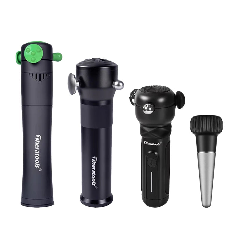 THERATOOLS 3D Fascia Massage Gun - Deep Tissue Muscle Massager for Neck Back Pain Relief, Fitness Recovery