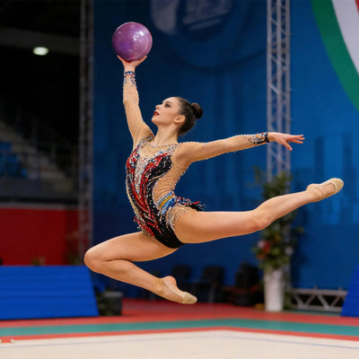 Rhythmic Ball Ergonomic High Elasticity Training Equipment Youth Girls Rhythmic Competition Exercise Ball For Gymnasts Artists
