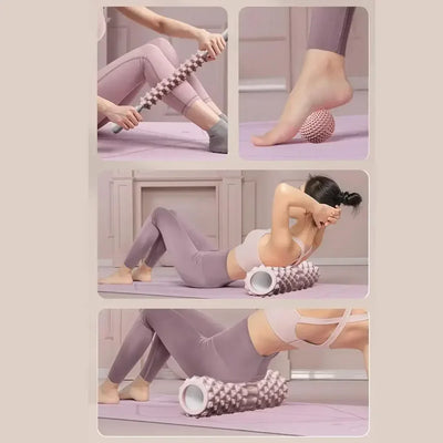30cm Yoga Column Gym Fitness Pilates Foam Roller Exercise Back Massage Roller Yoga Brick Home Fitness Equipment in Legs & Arms
