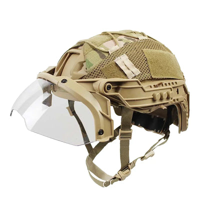 Tactical Helmet Flip Goggles Adjustable  Airsoft Paintball FAST Helmet Windproof Anti Fog CS Wargame Protection Goggles