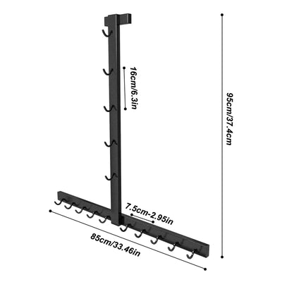 Lat Pull Down Bar Gym Accessory Rack, Lat Pulldown Attachments Cable Storage Rack for Mag Grip Home Gym Fitness