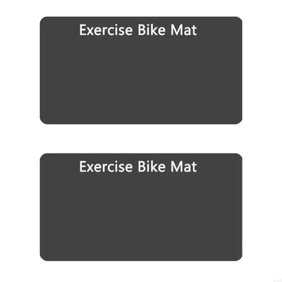2Pcs Thick Gym Equipment Mat Floor Protector Exercise Bike Trainer Mat Nonslip Elliptically Treadmill Pad Easy to Use 24BD