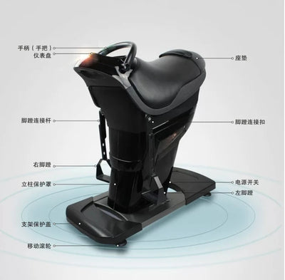 Electric Horseback Riding Machine, Home Fitness Equipment for Indoor Fitness and Rehabilitation Exercise