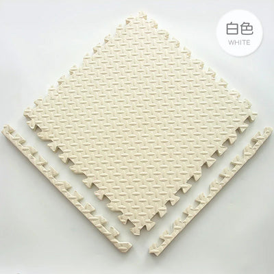 Gym Floor Mat for Home Workout Anti-Slip Rubber Exercise Mat with Interlocking Design, Durable Fitness Rug Weightlifting & Yoga