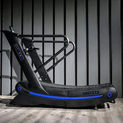 SK Fitness Gym Equipment Unpowered Air Runner Curved Treadmill Machine Unplugged Manual Treadmill For Compact Gym Setup