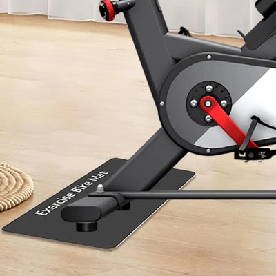 Bike Mat Elliptical Treadmill Mat 3mm Thick Gym Equipment Mat Set Of 2 Indoor Workout Bike Mat For Men Women Non-slip Fitness