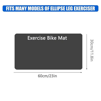 Bike Mat Elliptical Treadmill Mat 3mm Thick Gym Equipment Mat Set Of 2 Indoor Workout Bike Mat For Men Women Non-slip Fitness
