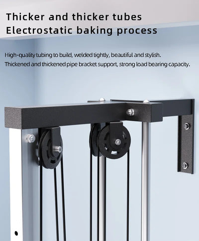 Home Gym Equipment Multi-Function Wall-Mounted Fly Machine High Pulley Lat Pulldown Machine Muscle Shaping Pulley System Pulley