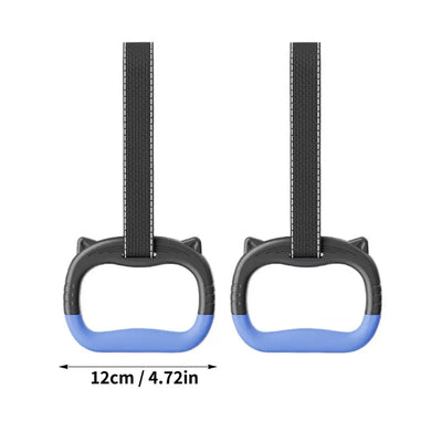 1 Pair Non-Slip Gymnastics Rings Multi-Function Durable Pull-Up Gym Rings Pull-Up Hammock Adjustable Hanging Straps Indoor Use