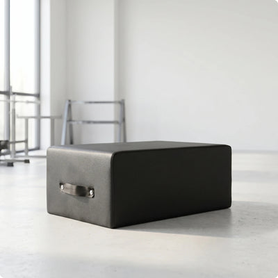 Upholstered Fitness Box Long-Lasting Padded Exercise Box Equipment Stable Low-Height for Pilates, Home Gym