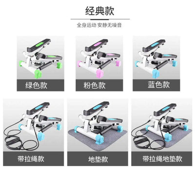 Bicycle Foldable Pedal Stepper Fitness Machine Slimming Treadmill Workout Step Aerobics Home Gym Mini Stepper Exercise Equipment